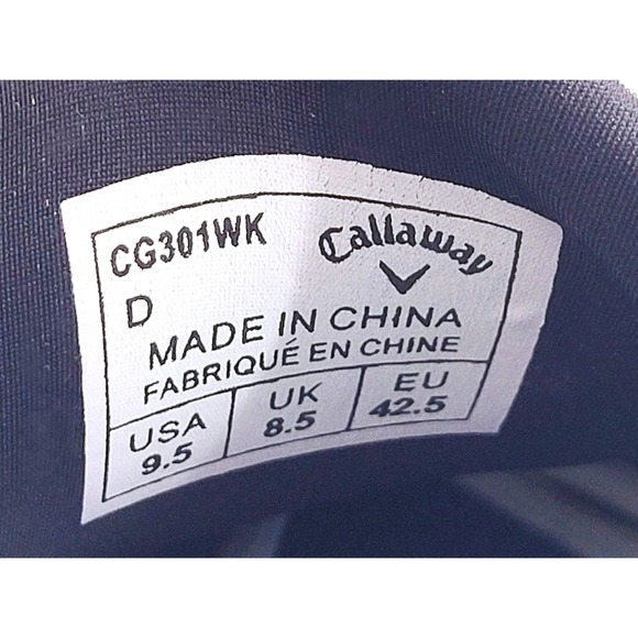 Callaway La Grange Men's White Golf Shoe - Size 9.5 - Picture 7 of 8